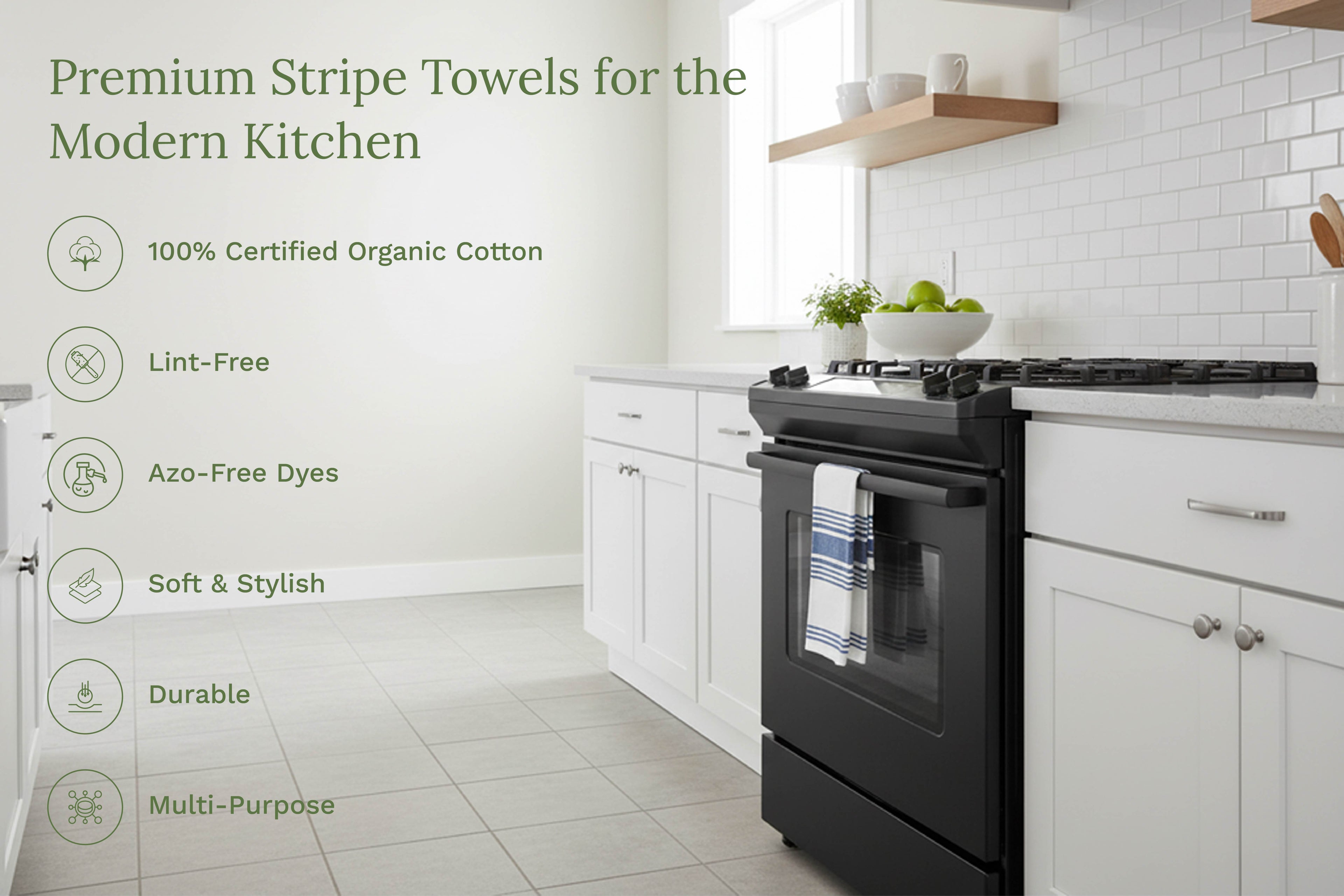 Striped Kitchen Towels