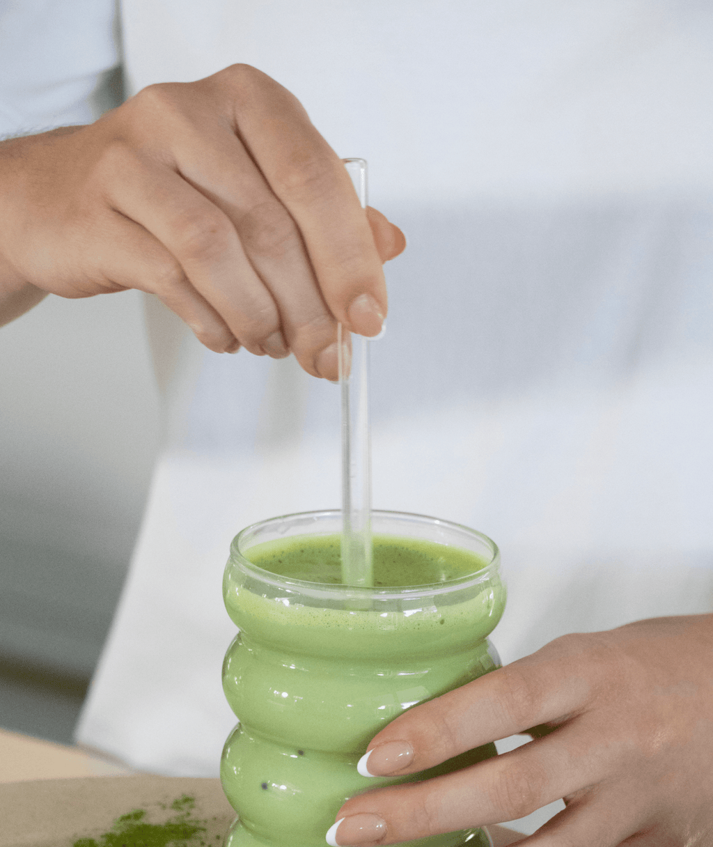Reusable Glass Straw Set with Cleaning Brush