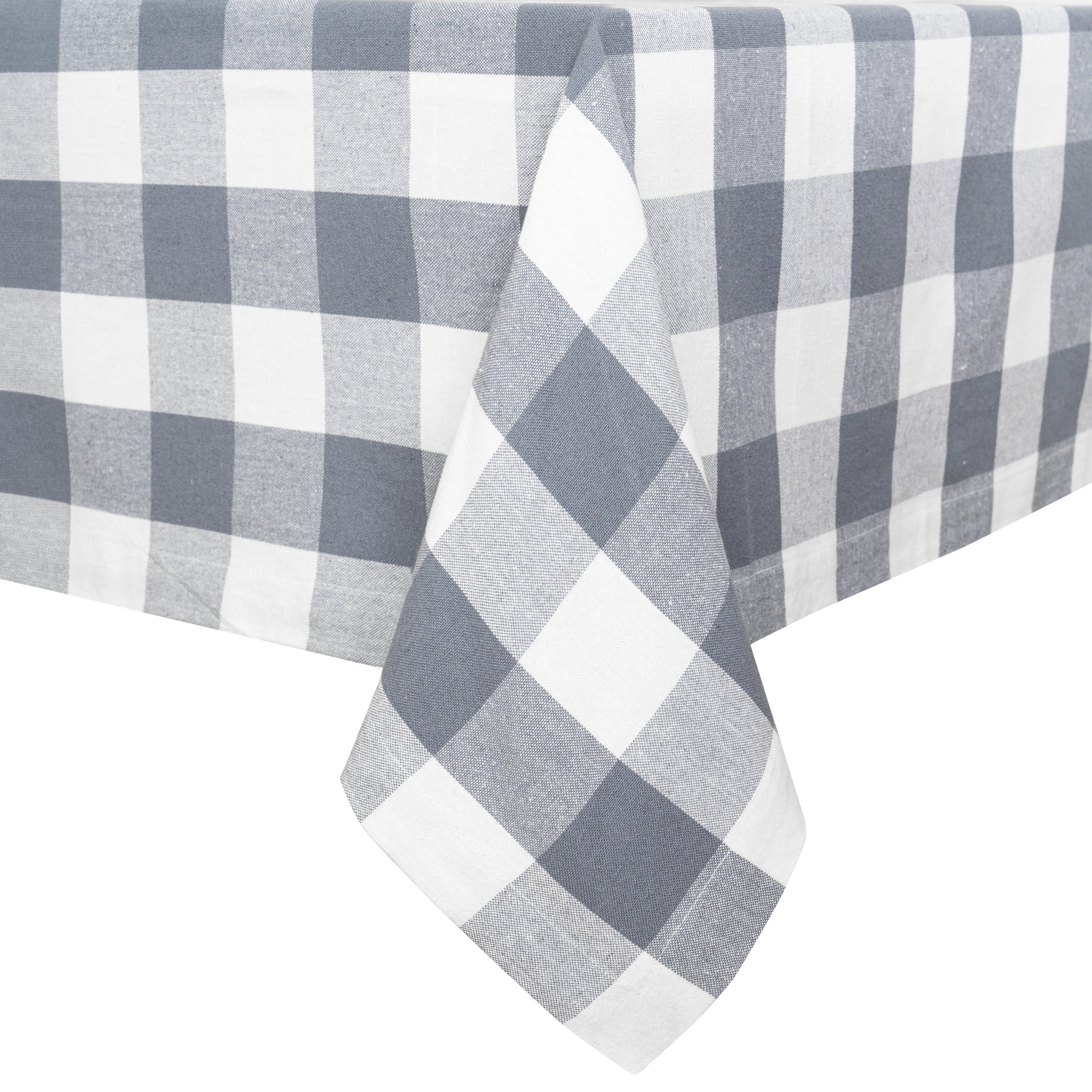 Checkered Cotton Plaid Tablecloth